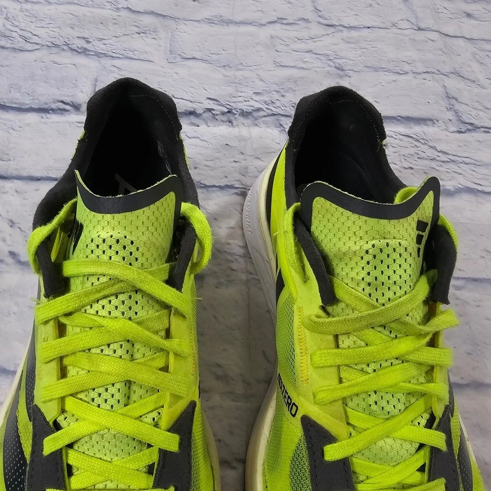 Adidas Adizero Boston 11 Running Shoes Mens 9 Solar Yellow Night Metallic GX6650
